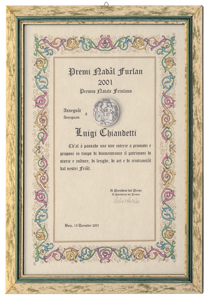 Premio “Nadâl Furlan” a Buja